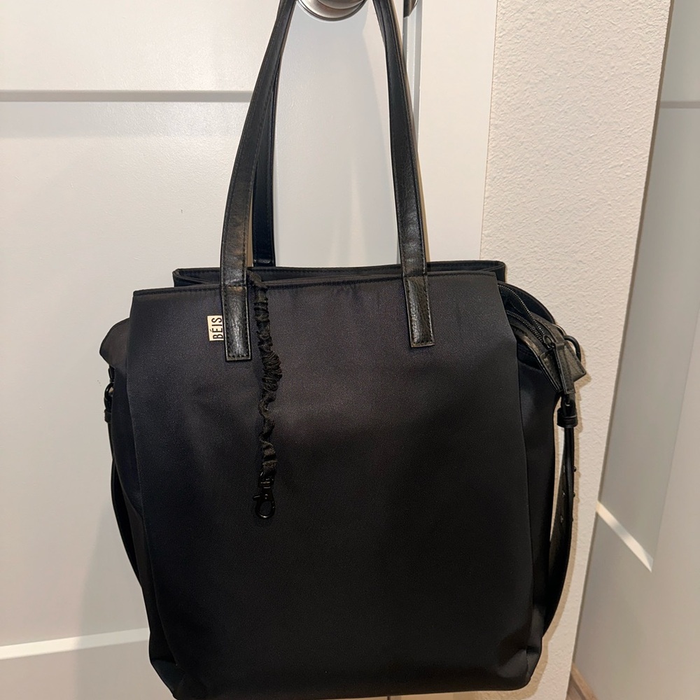 BEIS Black Commuter Tote Bag